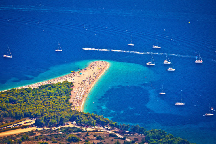 Attractions of Croatia - Beach "Golden Horn"