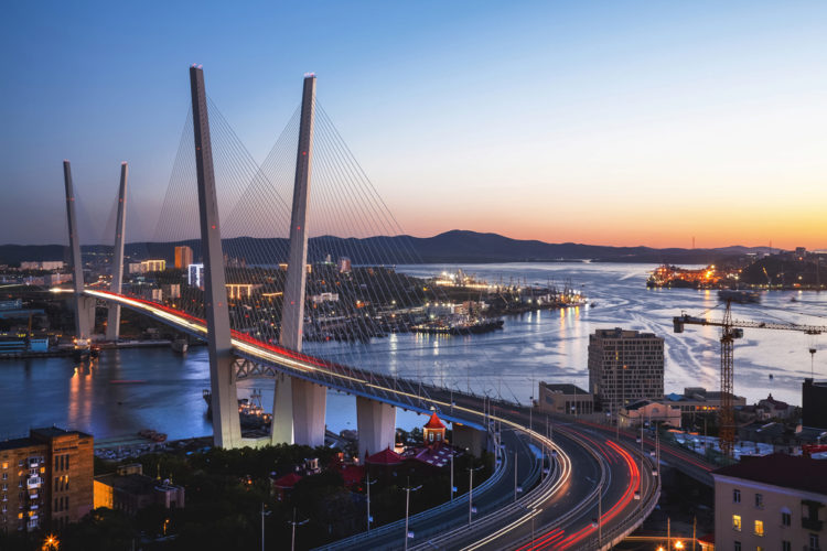 Sights of Russia - Cable-Type Bridges in Vladivostok