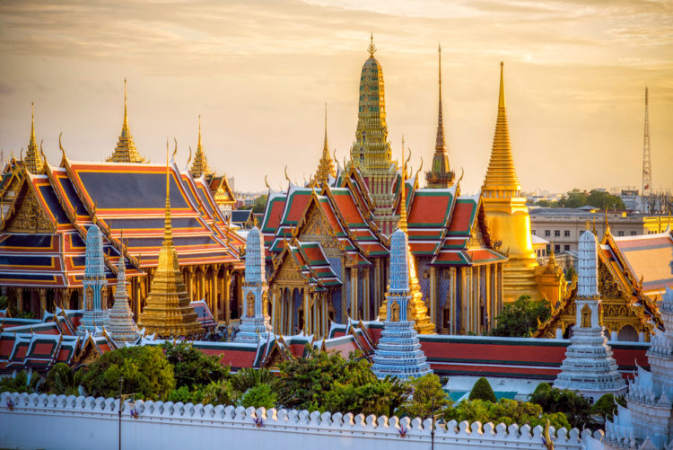 Landmarks of Thailand - Royal Palace in Bangkok