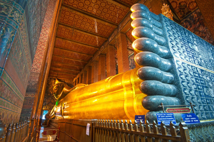 Landmarks of Thailand - Temple of the Reclining Buddha in Bangkok