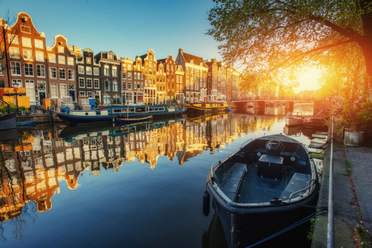 Canals of Amsterdam - sights in the Netherlands