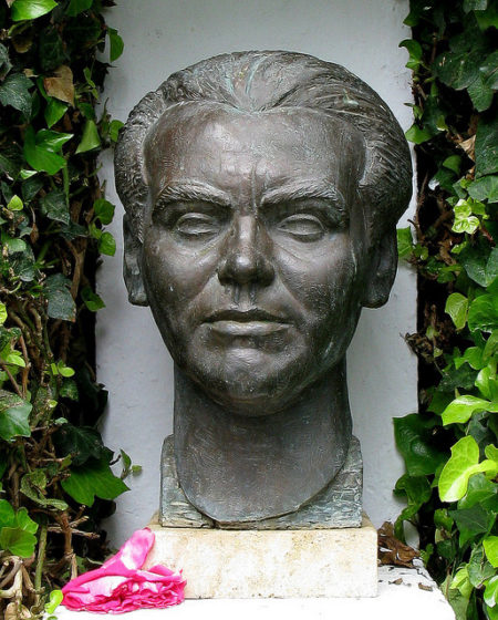 Garcia Lorca Bronze Bust in Granada - Sights of Andalusia, Italy