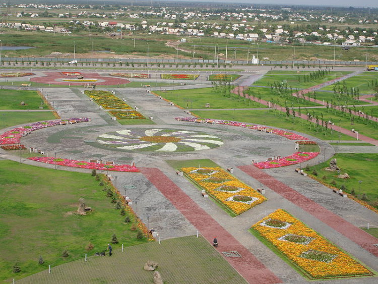 Park in Astana in Kazakhstan