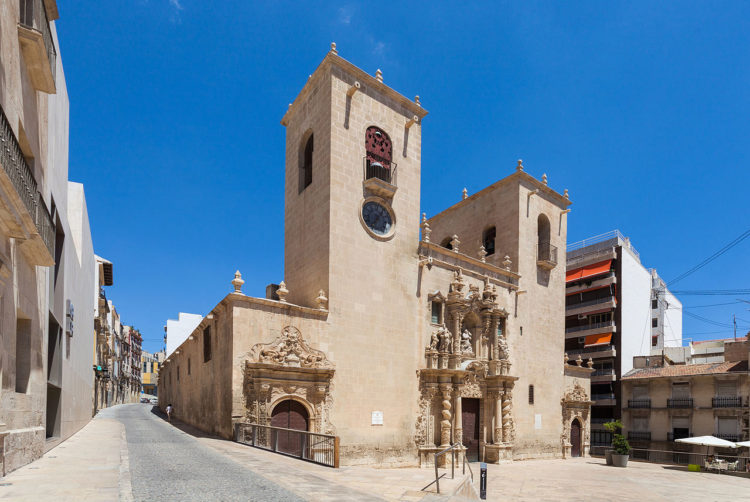 Basilica de Santa María in Alicante in Spain