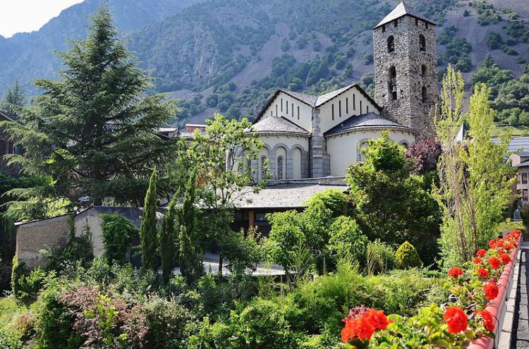 Church of San Este on Andorra la Vella in the Principality of Andorra