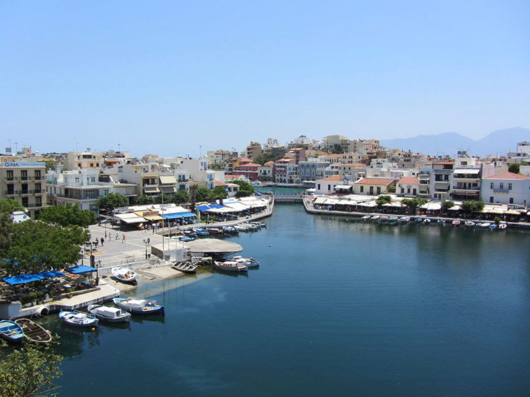 Lake Voulismeni in Agios Nikolaos in Crete