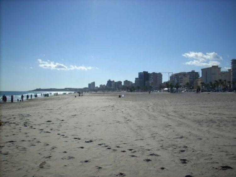 San Juan Beach (Playa de San Juan) in Alicante in Spain