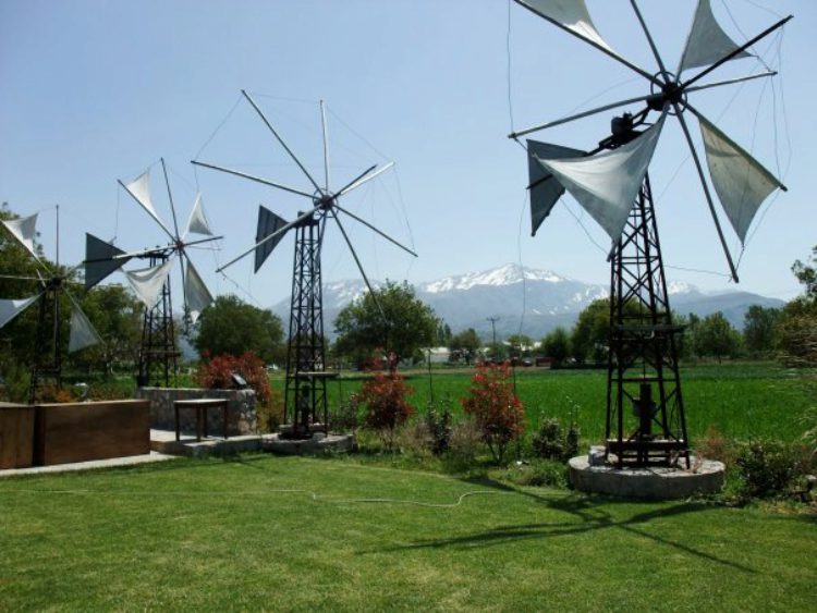 Windmills on the Lasithi Plateau in Crete