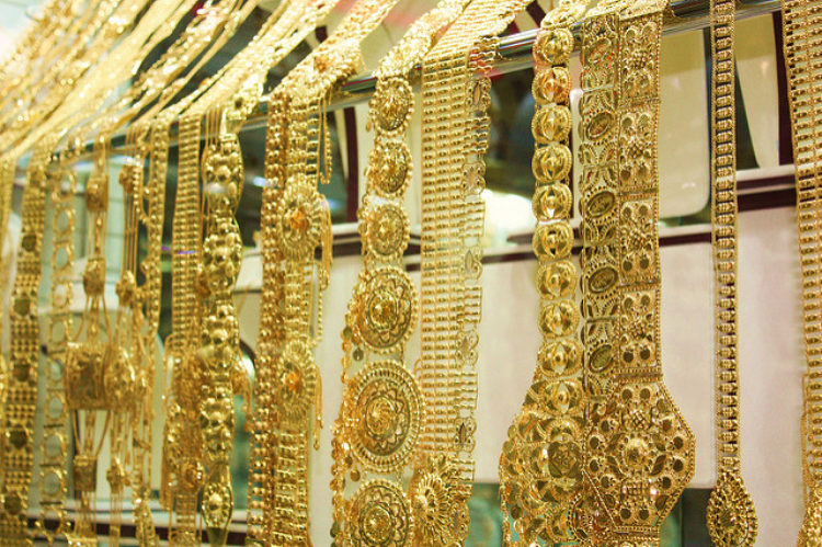Gold Bazaar a Abu Dhabi in UAE