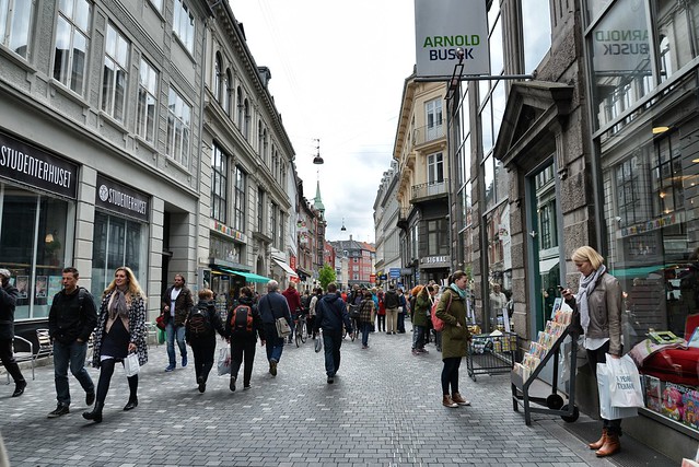 Stroget street in Denmark