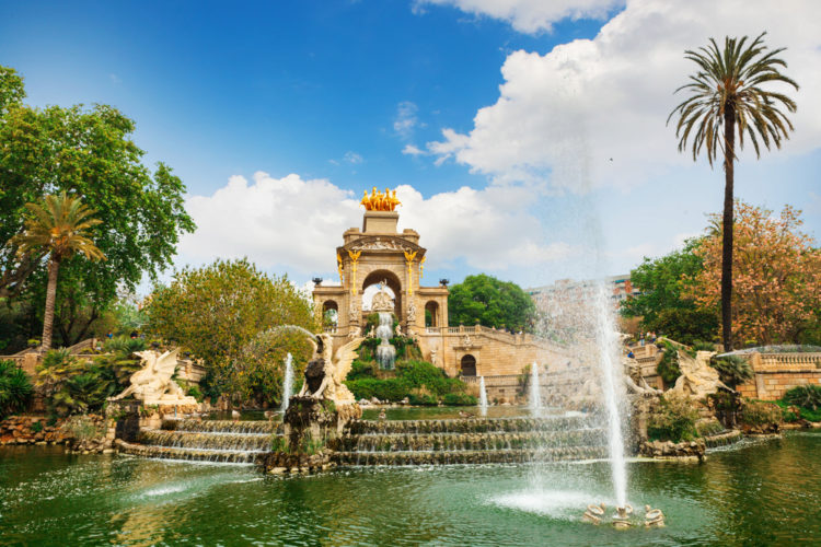 Fountain in Park de la Ciutadella in Barcelona - Barcelona attractions