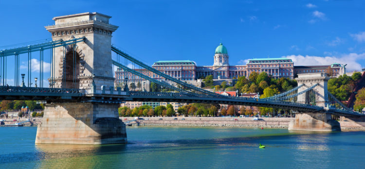 Szechenyi Chain Bridge in Budapest - Sights of Budapest, Hungary