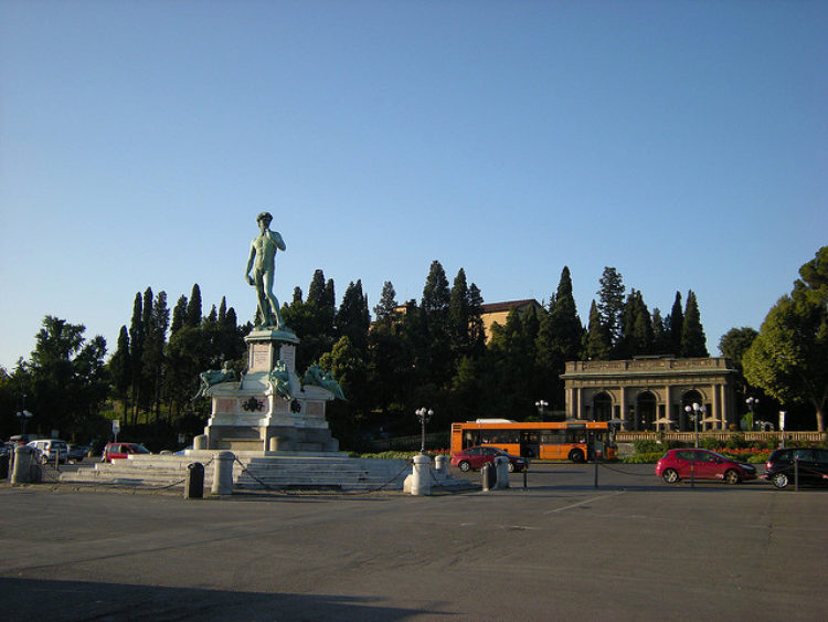 Piazzale Michelangelo or Piazza Michelangelo in Florence, Italy