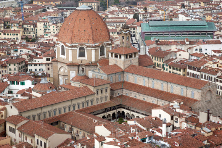 Basilica of St. Lawrence (di San Lorenzo) in Florence - sights of Florence, Italy