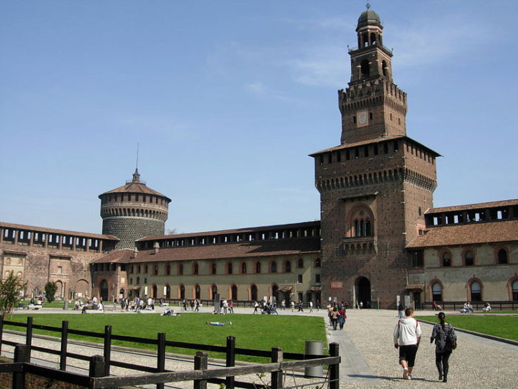 Castello Sforzesco or Sforza Castle in Milan - attractions in Milan, Italy