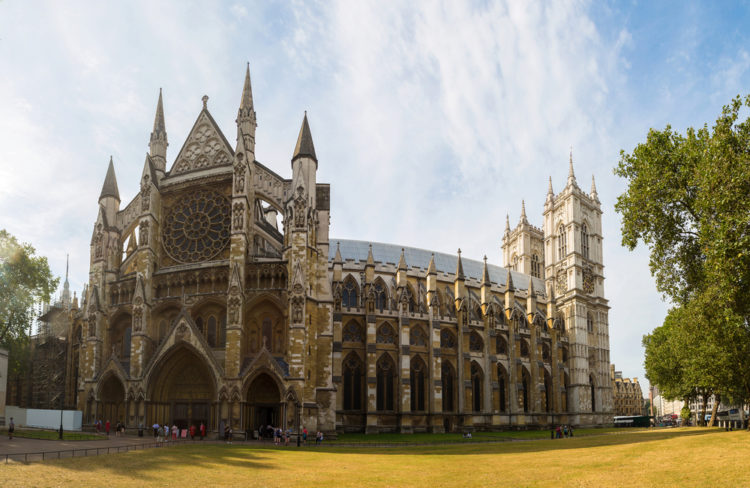 Westminster Abbey or St Peter's Cathedral in London - Landmarks of London, England, UK