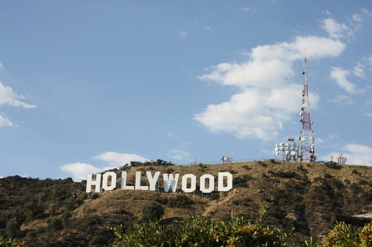 Famous Hollywood sign in Los Angeles - landmarks in Los Angeles, California, USA