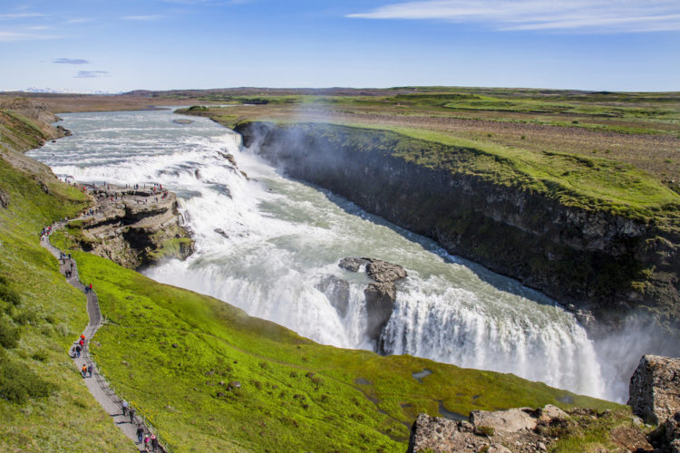 Gudlfoss Falls - attractions in Iceland