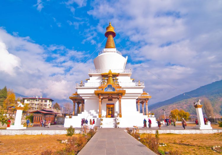 Thimphu Chorten Tempel - Sehenswürdigkeiten in Bhutan