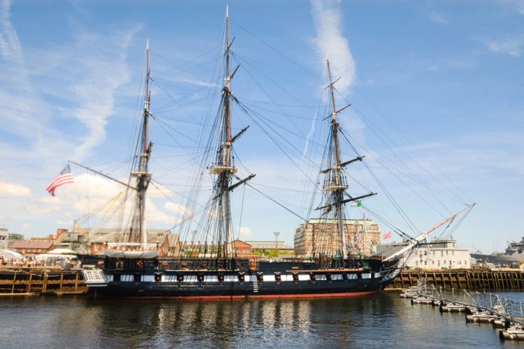 Sailing ship USS Constitution - Boston landmarks