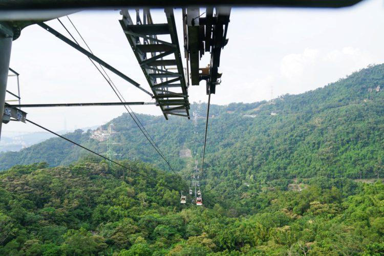 Maokong mountain aerial tramway - attractions in Taiwan