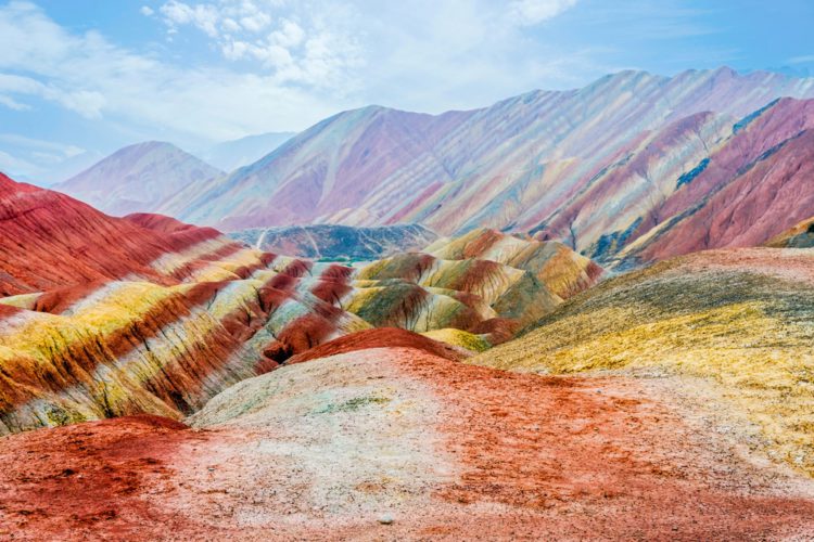 World's Most Beautiful Places - Zhang'e Danxia Colored Rocks, China