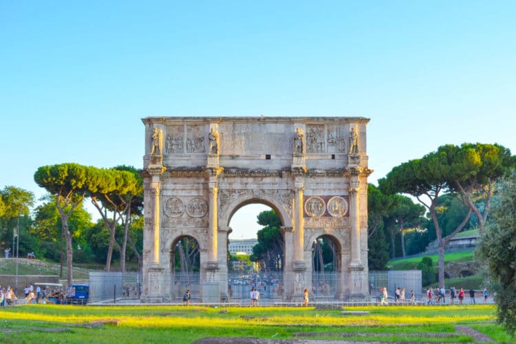 Arch of Constantine - landmarks of Rome
