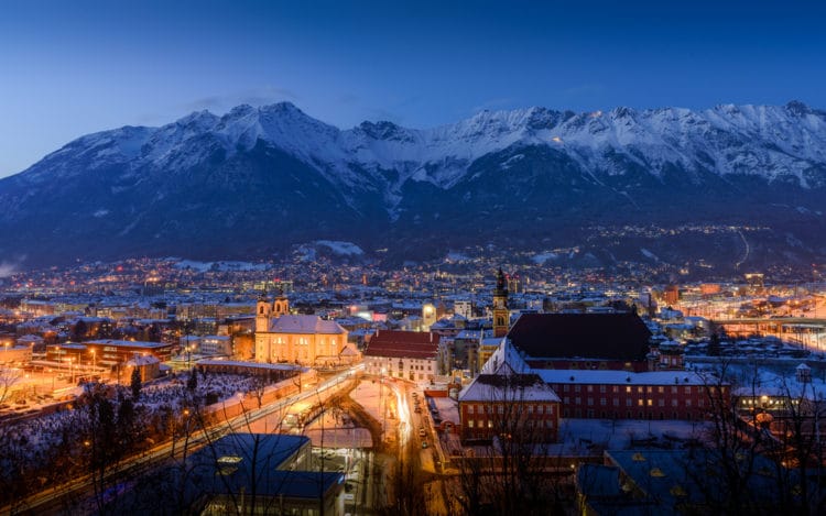 Europe's most beautiful cities - Innsbruck. Austria