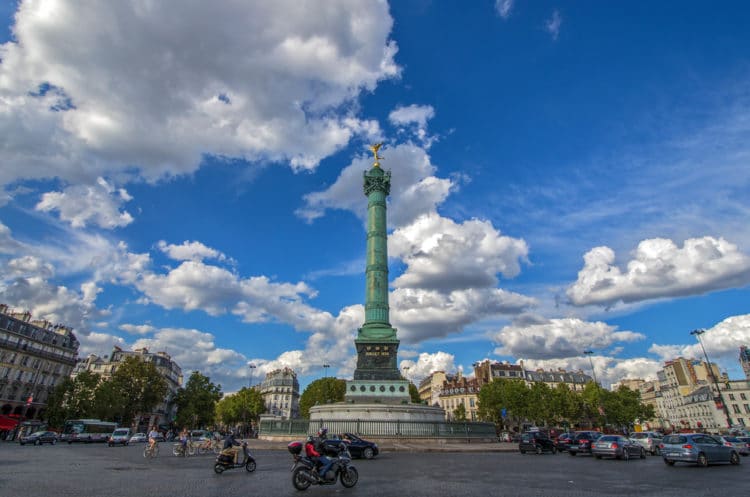 Place de la Bastille - Sightseeing in Paris