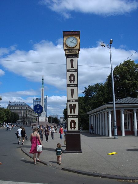 Laima Clock - landmarks of Riga