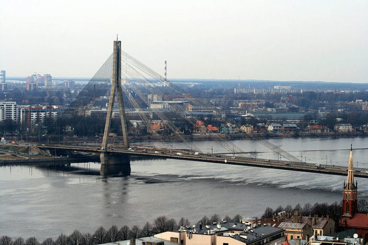 The Cable Bridge over the Daugava - What to see in Riga