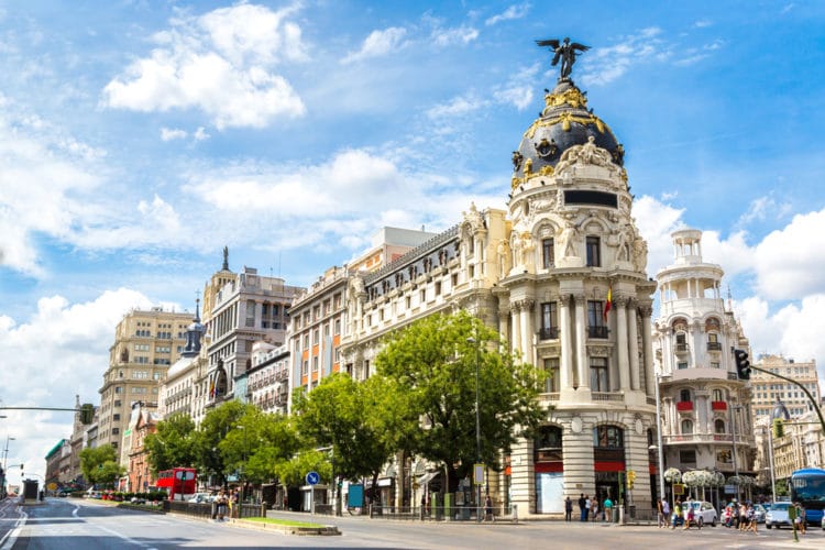 Gran Via street - Madrid landmarks