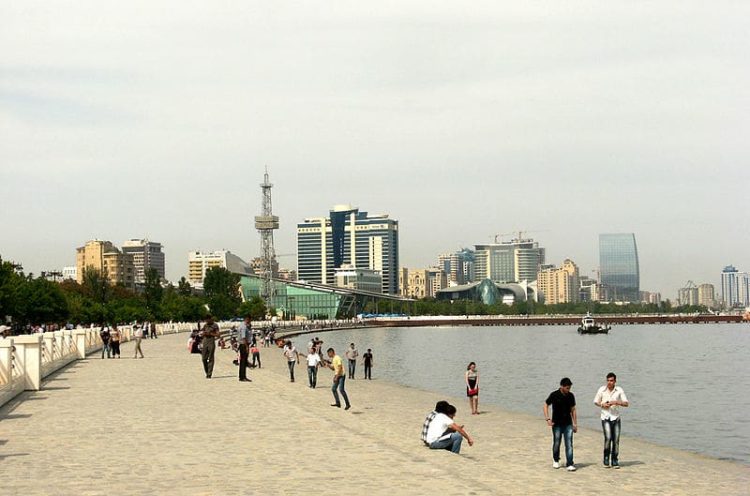 Baku Seaside Boulevard in Azerbaijan