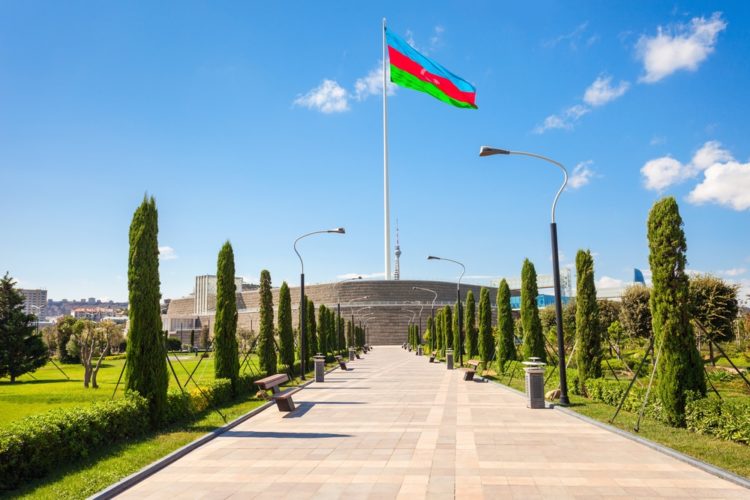 State Flag Square in Azerbaijan