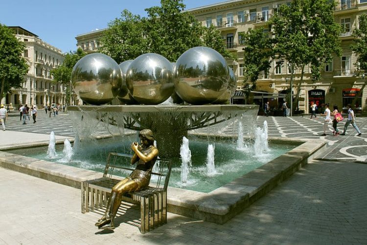 Fountain Square in Azerbaijan