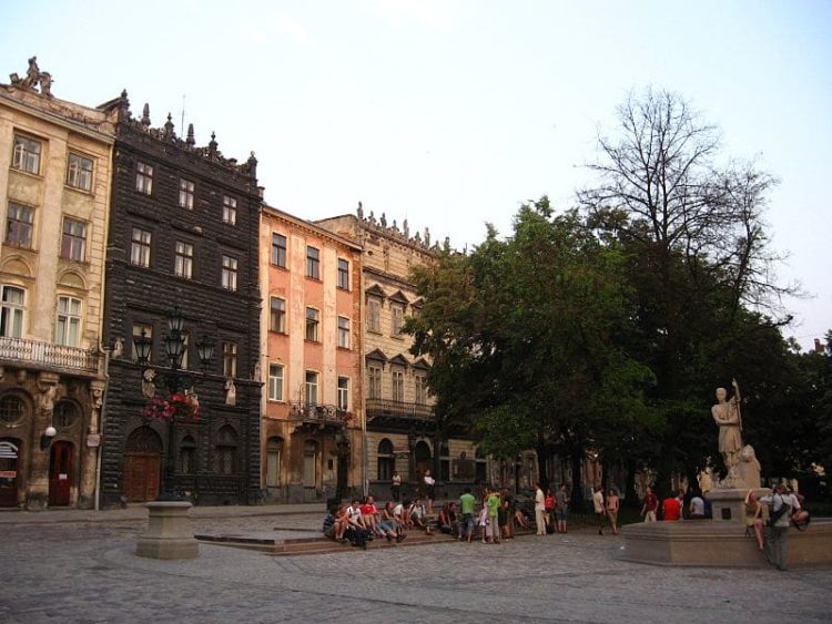 Lviv Old Town in Ukraine