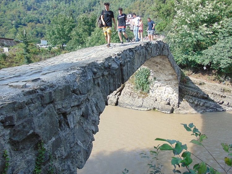 Makhuntseti and Tsaritsa Tamara Bridge in Georgia
