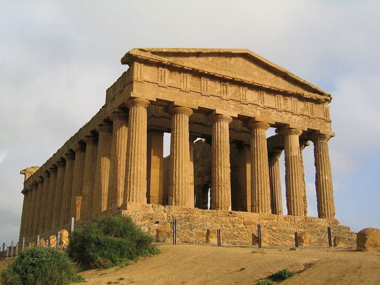 Valley of the Temples in Agrigento in Italy