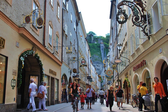 Getreidegasse Street - Salzburg landmarks