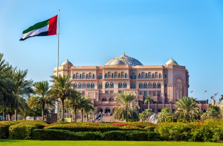 Emirates Palace Hotel in den Vereinigten Arabischen Emiraten