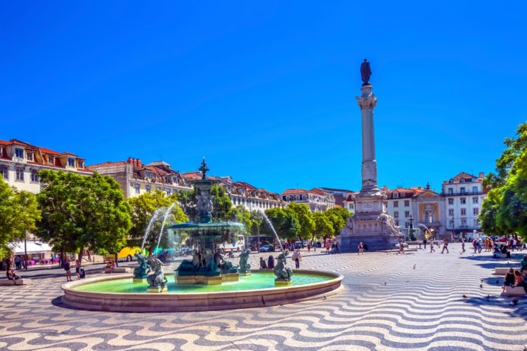 Piazza Rocio in Portugal