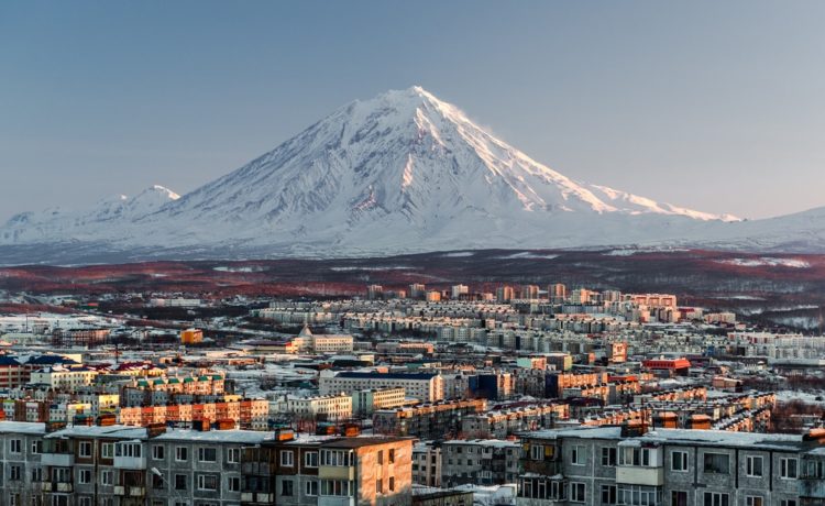 Volcanoes of Kamchatka in Russia