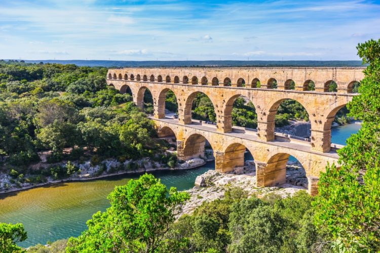 Pont du Gard Aqueduct in France