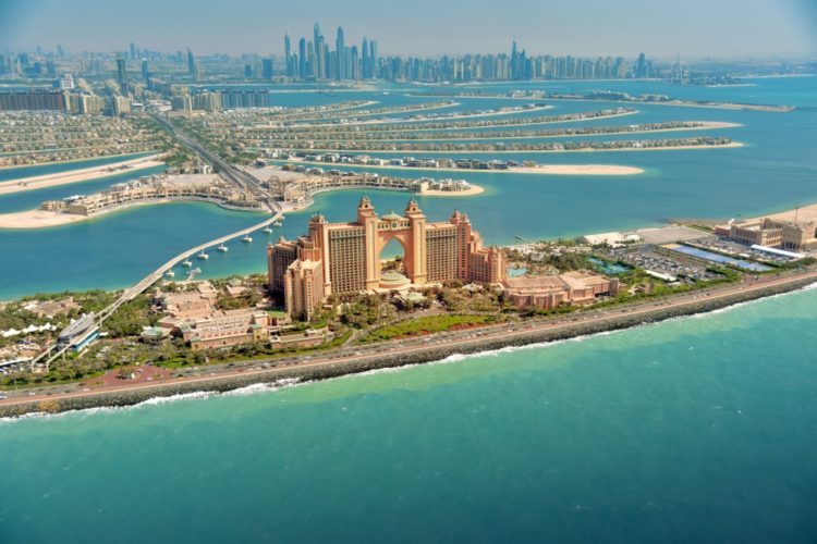 Atlantis The Palm Resortkomplex in den Vereinigten Arabischen Emiraten