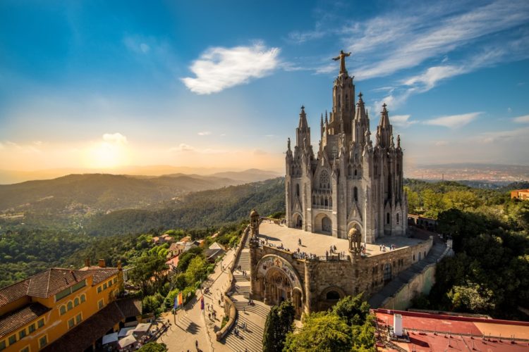 Temple of the Sacred Heart in Spain
