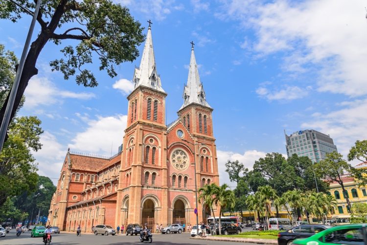 Cathedral of Our Lady of Saigon in Vietnam