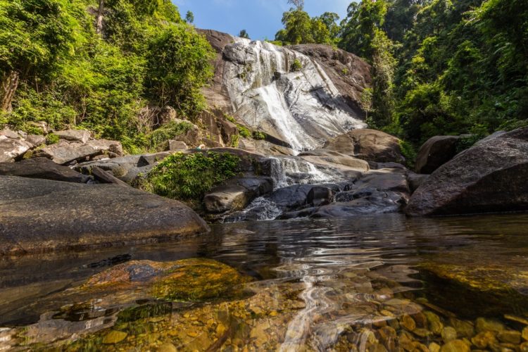 Seven Wells Falls in Malaysia