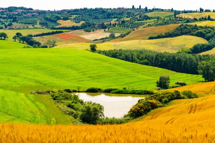 Cultural landscape of Val d'Orcia in Italy