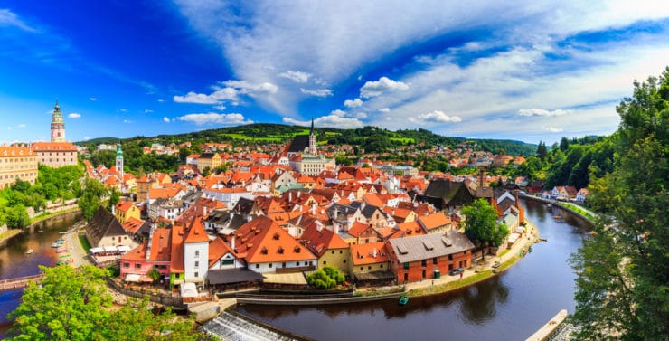 ヨーロッパで最も美しい都市 - チェスキークルムロフ.チェコ