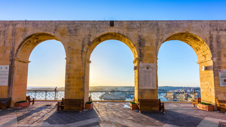 Смотровая площадка Верхних Садов Барракка - достопримечательности Мальты